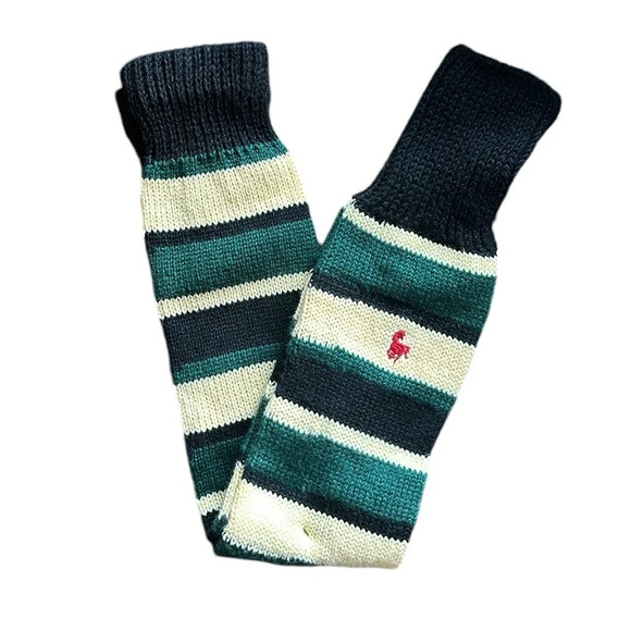 NWOT Womens Vintage 90s Hunt Club Striped Acrylic Knit Leg Warmers Casual Retro - Picture 1 of 1